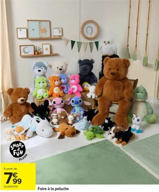 Peluches assorties Smart & Fun