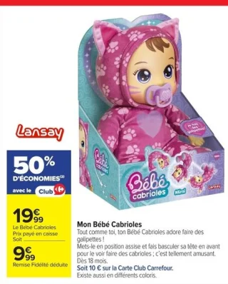 Mon Bébé Cabrioles Lansay