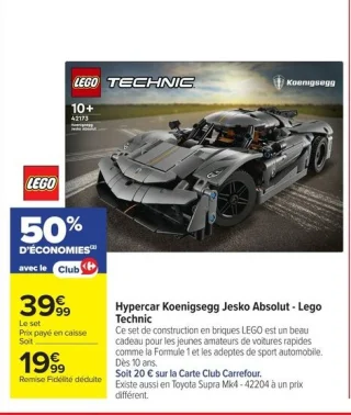 HYPERCAR KOENIGSEGG JESKO ABSOLUT - LEGO TECHNIC