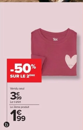T-shirt fille Tex