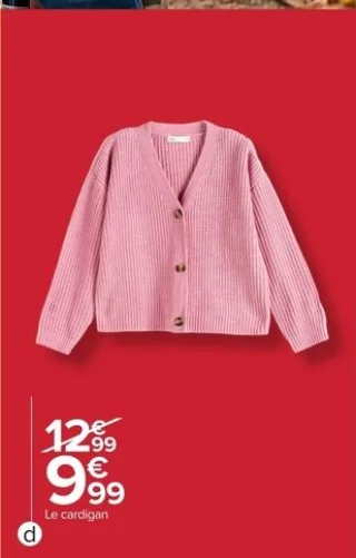 Cardigan fille Tex