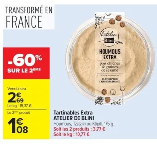 Tartinables Extra ATELIER DE BLINI