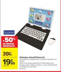 Lexibook Ordinateur éducatif Power kid