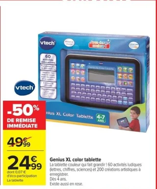 vtech Genius XL color tablette