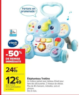 vtech Baby Éléphanteau Trottino