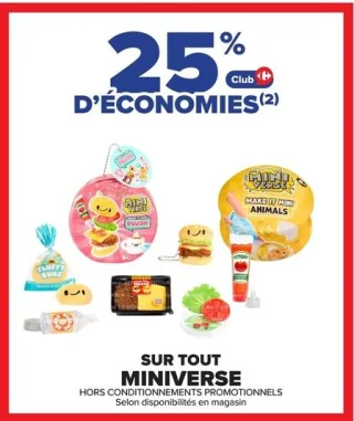 -25% sour tout Miniverse