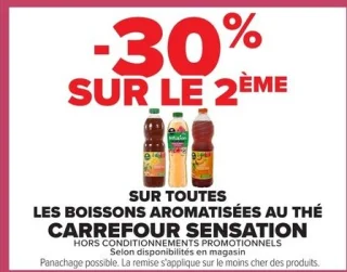 Boissons aromatisées au thé Carrefour Sensation