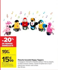 Peluche bracelet Happy Yappers