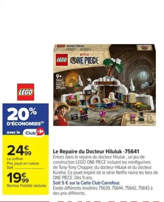 LEGO ONE PIECE Le Repaire du Docteur Hiluluk -75641