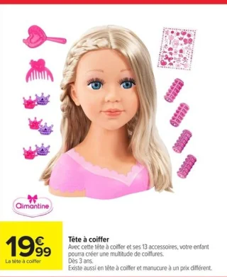 Tête à coiffer Aimantine