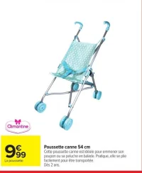 Poussette canne 54 cm Aimantine