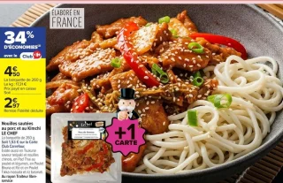 Nouilles sautées au porc et au Kimchi LE CHEF