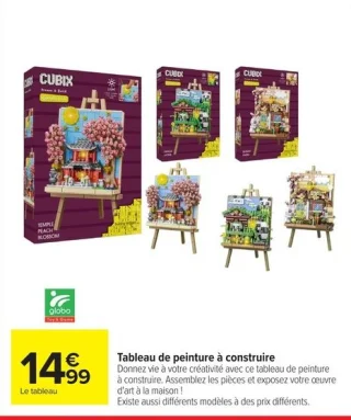 Tableau de peinture à construire Cubix Globo