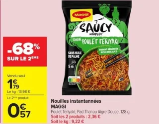 Nouilles instantanées MAGGI Saucy Noodles