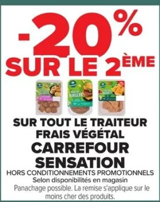 Traiteur Frais Végétal Carrefour Sensation