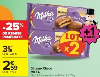 Milka Gâteaux Choco