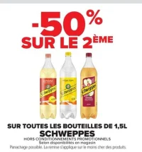 Schweppes bouteilles de 1,5L