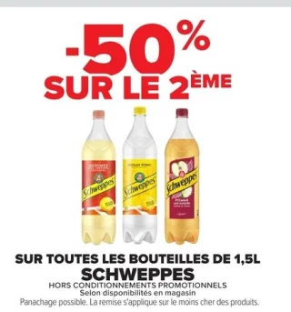 Schweppes bouteilles de 1,5L