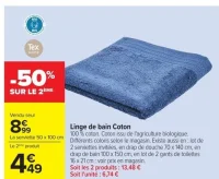 Linge de bain Coton Tex