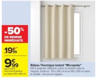 Rideau Thermique Isolant "Micropolar"