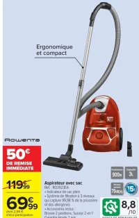 Aspirateur avec sac Rowenta Réf. : RO3923EA