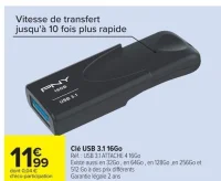 Clé USB 3.1 16Go PNY ATTACHE 4