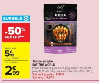 Gyoza surgelé Eat The World