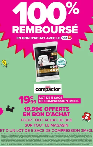 Compactor Lot de 5 sacs de compression 3M+2L