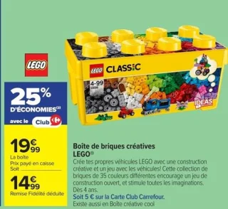 Boîte de briques créatives LEGO Classic