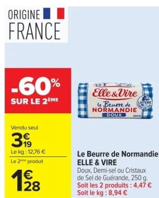 Le Beurre de Normandie ELLE & VIRE