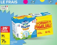 Lait U.H.T VitaVie "Format Familial" LACTEL