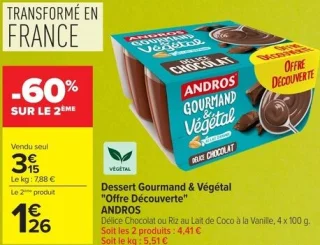 Dessert Gourmand & Végétal "Offre Découverte" ANDROS