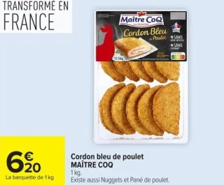 Cordon bleu de poulet MAÎTRE COQ