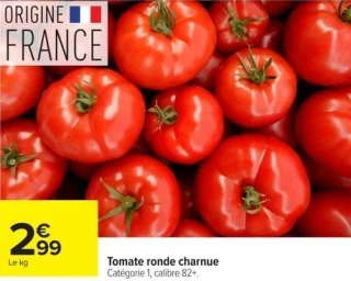 Tomate ronde charnue