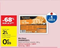 Mini Naan SHARWOOD'S Nature ou A l'ail et coriandre