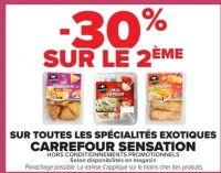 -30% sur toutes les Spécialités exotiques Carrefour Sensation
