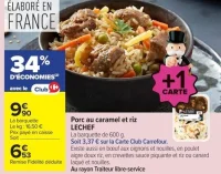 Porc au caramel et riz LECHEF