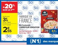 Riz Cantonais CARREFOUR SENSATION