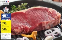 Viande bovine : faux-filet*** à griller