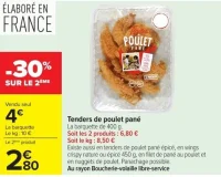 Tenders de poulet pané