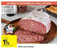 Miche aux noisettes