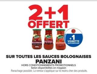 Sauces bolognaises Panzani