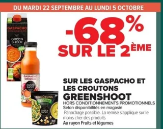 Gaspacho et croutons GREENSHOOT