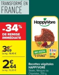 Recettes végétales HAPPYVORE