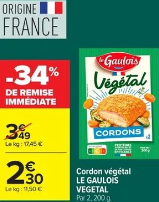 Cordon végétal LE GAULOIS VEGETAL