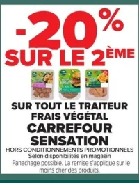 Tout le Traiteur Frais Végétal CARREFOUR SENSATION