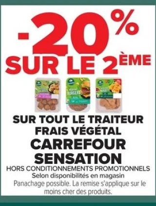 Tout le Traiteur Frais Végétal CARREFOUR SENSATION