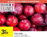 Prune rouge