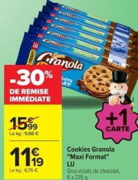 Cookies Granola "Maxi Format" LU