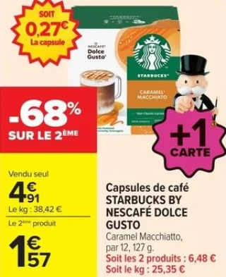 Capsules de café Starbucks by Nescafé Dolce Gusto